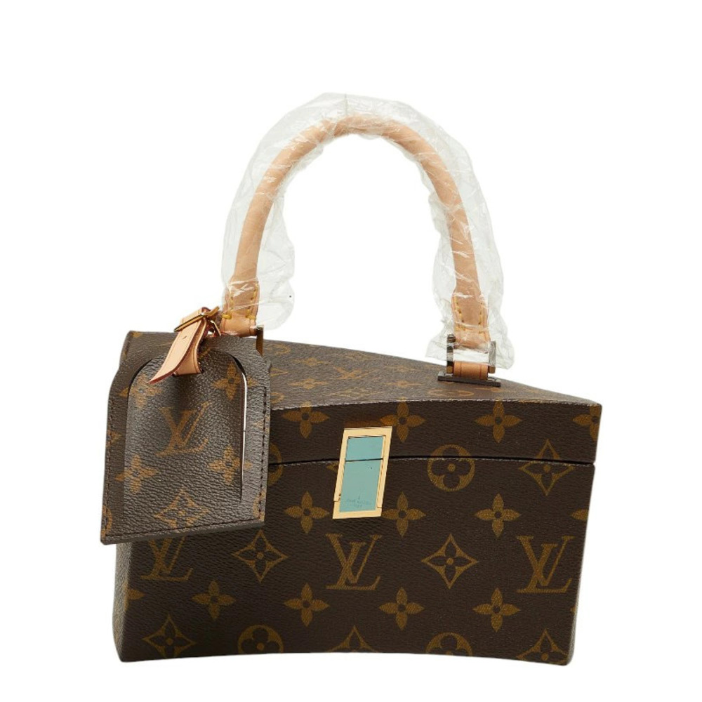 Louis Vuitton Twisted Shoulder Bag Brown Leather